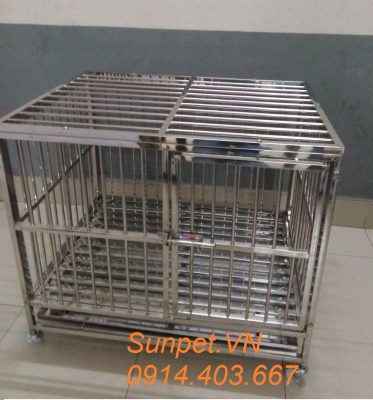 chuồng chó inox T10