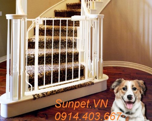 Cửa chắn chó mèo Umoo 516 cửa chắn chó mèo Umoo không cần khoan đục
