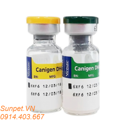 Vaccin phòng 6 bệnh cho chó Canigen DHA2 PPIL vaccin phòng 6 bệnh cho chó