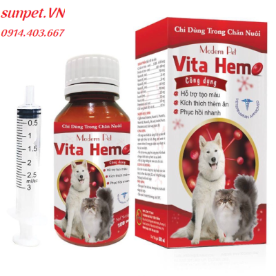Thuốc bổ máu Vitahemo Thuốc bổ máu Vitahemo cho chó mèo